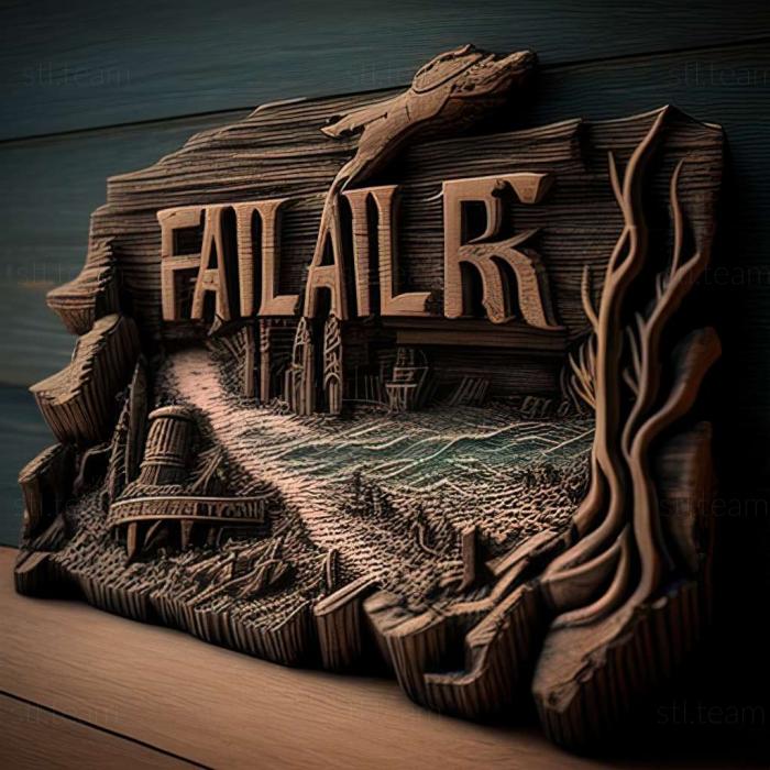 3D model Fallout 4 Far Harbor game (STL)
